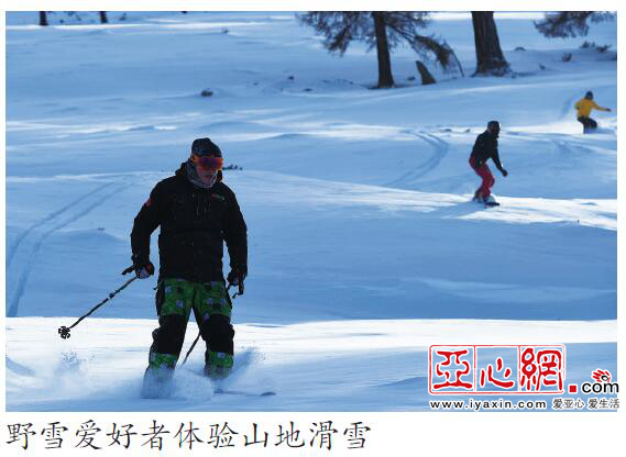 新疆阿勒泰“野雪”吸引国内大量游客
